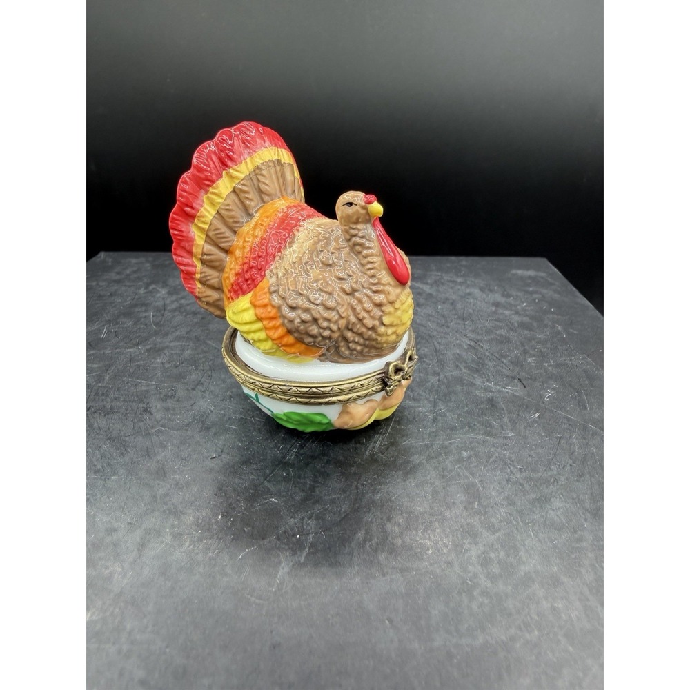 🦃🍂 Midwest by Cannon Falls Turkey Trinket Box 🧡
